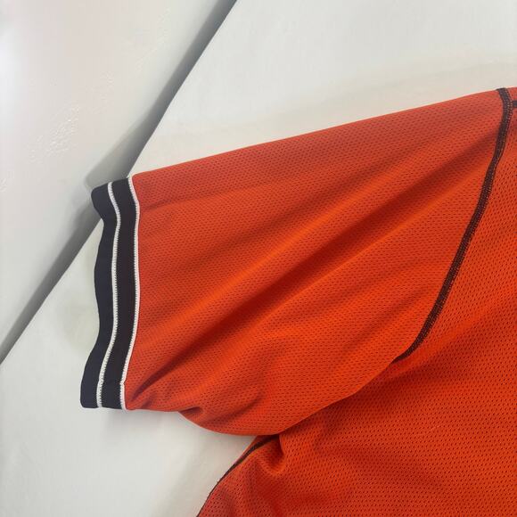Vintage 90s Nike Orange Soccer Reversible Athletic Jersey Shirt Men's Large - Picture 5 of 7